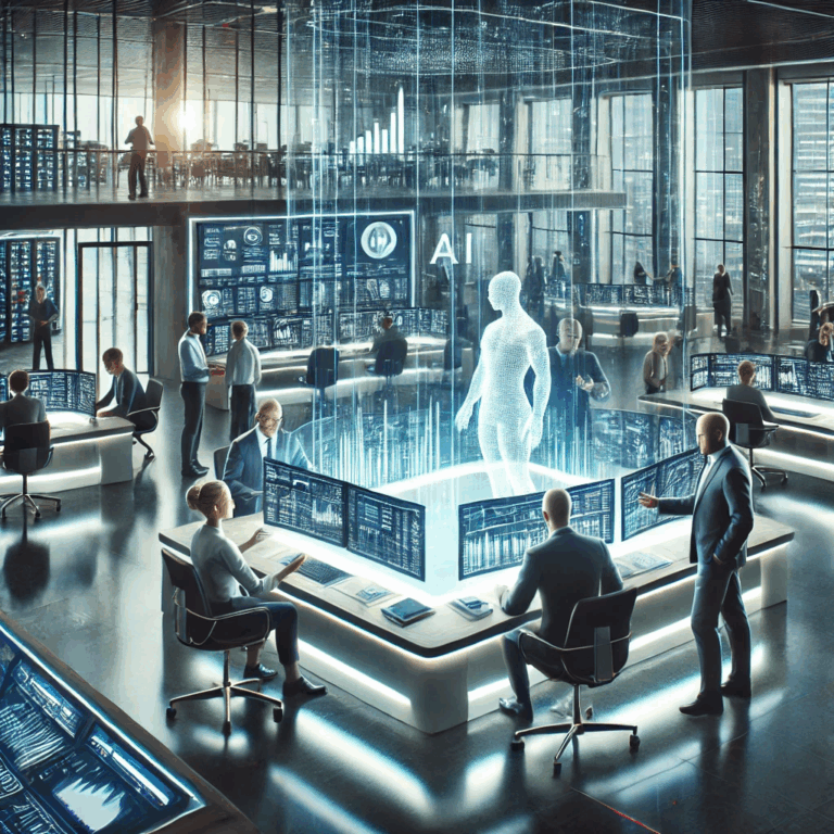 A futuristic AI firm